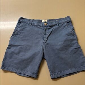 Marine Layer Navy Flat Front Shorts